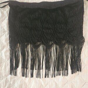 Vintage "Wild U.S.A." brand Fringed Bandeau Top, Sz Small